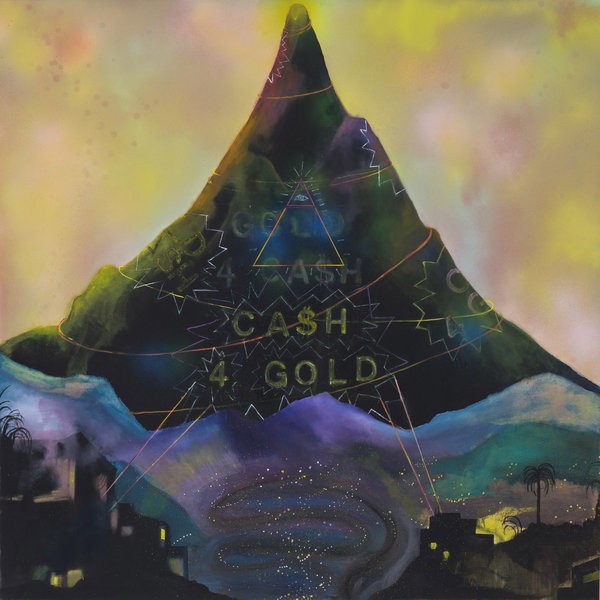 1332_Sharona Eliassaf, Cash 4 Gold Gold for Cash, 2015, Oil and Spray on canvas, 120x120 cm-600x600