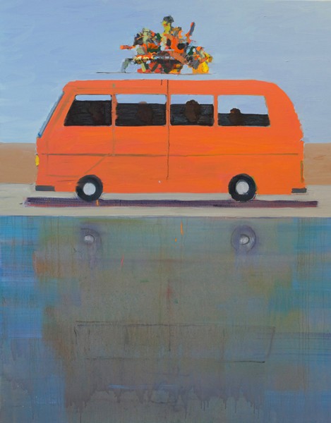 Alon Kedem, Travel , 2019, Oil on canvas, 160x120 cm-469x600