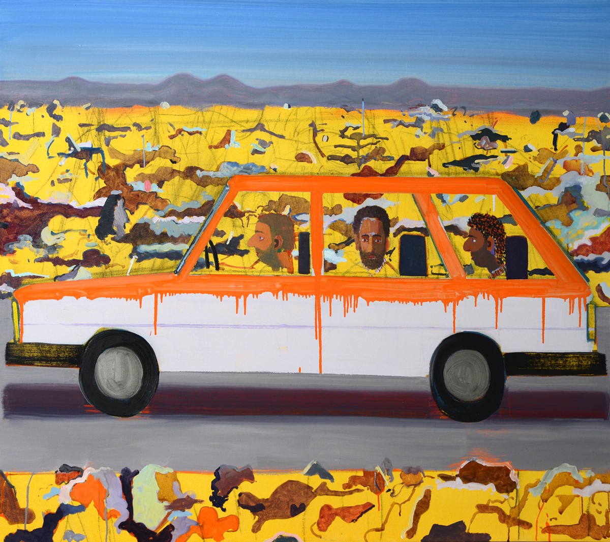 Alon Kedem, Hamudi Tours, 2018, Oil on canvas, 110x130 cm, $7,500