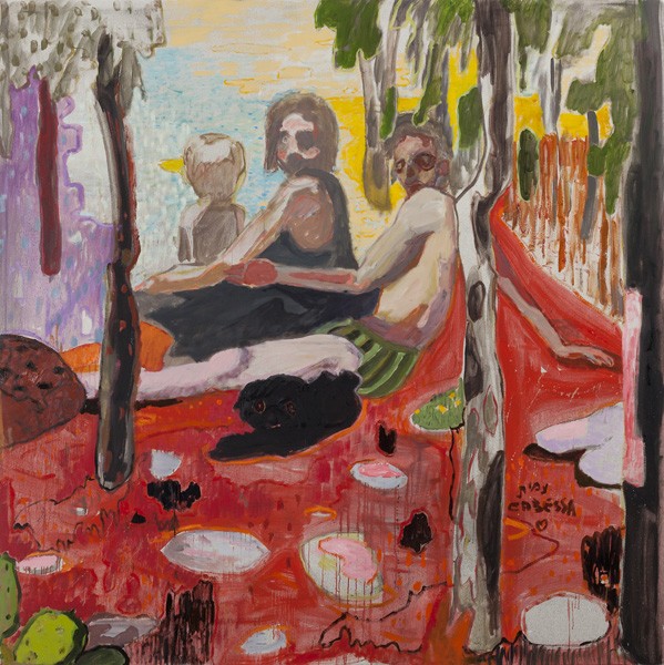 702_(1)Amit Cabessa, The Vacation, oil on canvas, 200x200 cm-599x600