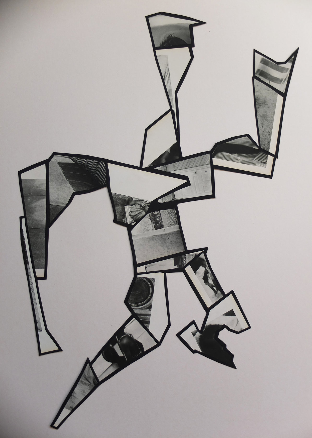Gilad Kahana, Haste, 2016, Collage, 88x55 cm