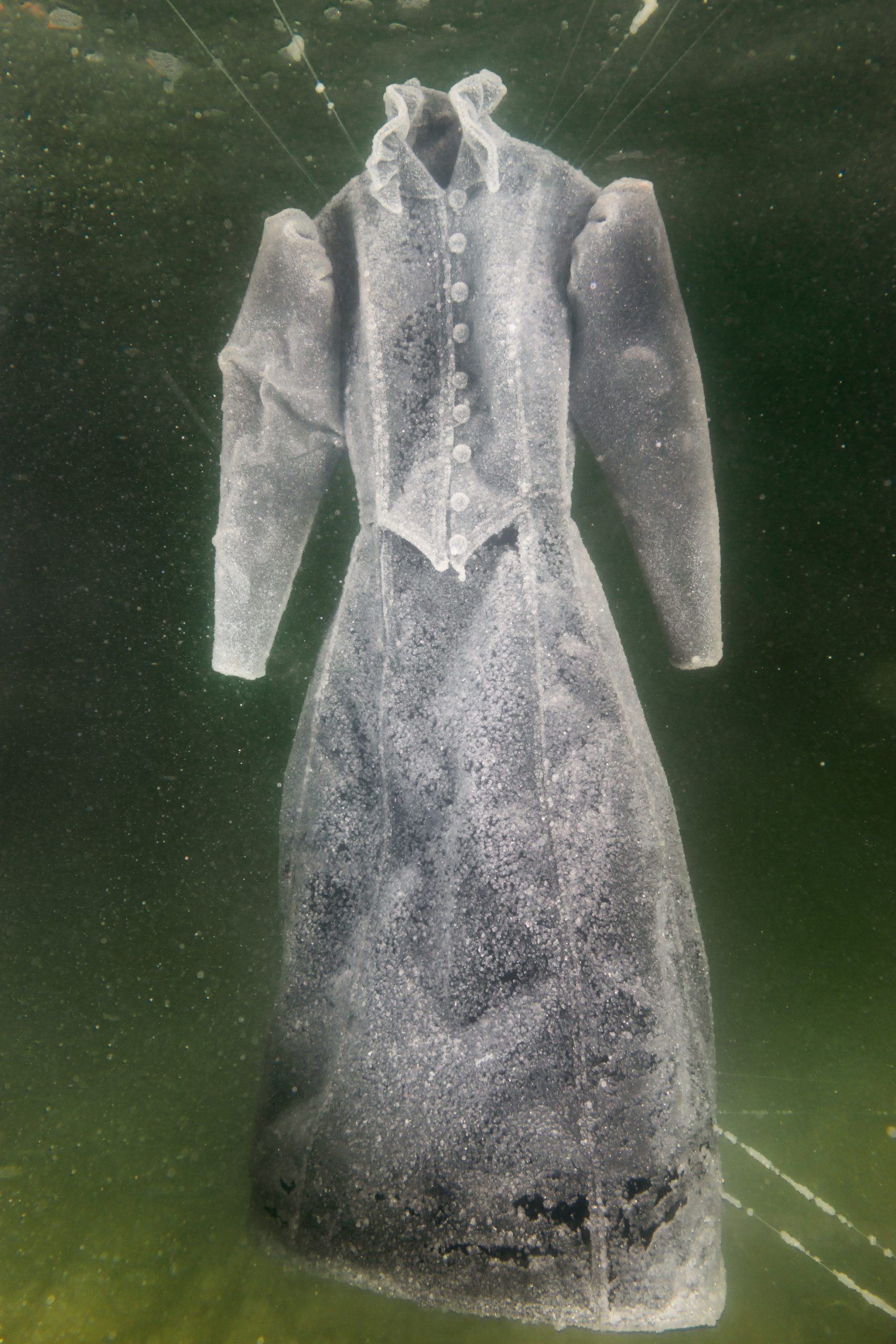 Sigalit Landau, Salt-crystal gown V, 2014, color prints, 163x109cm, 24,000$
