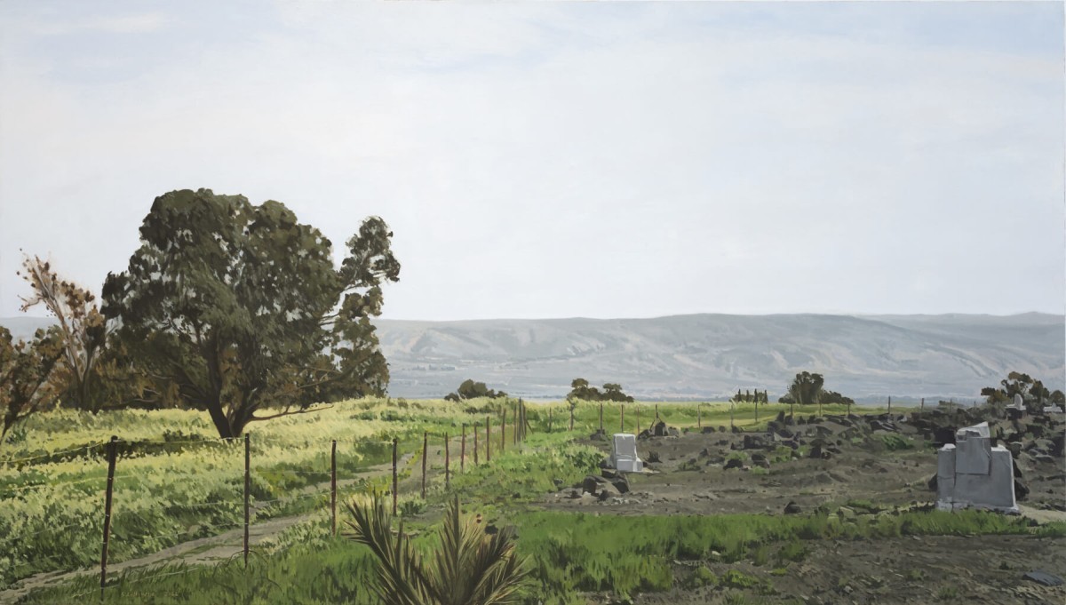 Shlomi Lellouche, The road to the cemetery, 2022, Oil on canvas, 112 x 198 cm 36,000 ILS