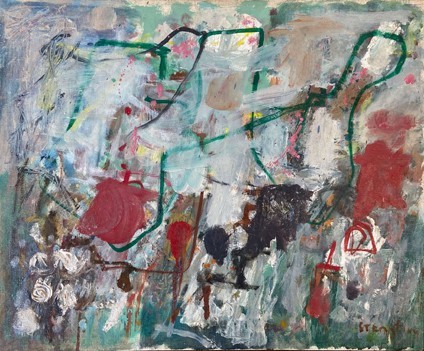 Avigdor Stematsky,Untitled,1964 Oil on canvas 50 x 61 cm