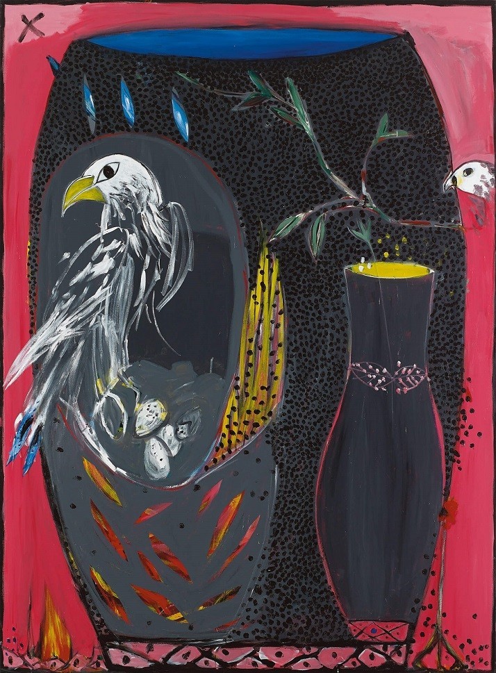 Khen Shish, Beauty Ambushed Me, 2023, Acrylic on canvas, 190 x 140 cm