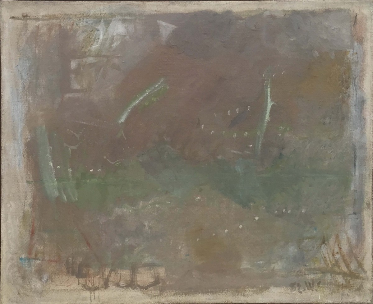 Yehezkel Streichman, Landscape, 1981, Oil on canvas, 81x97 cm
