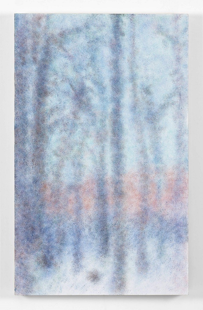 Ron Chen, Kikayon (Snow 12), 2022, Oil on wood, 122 x 75