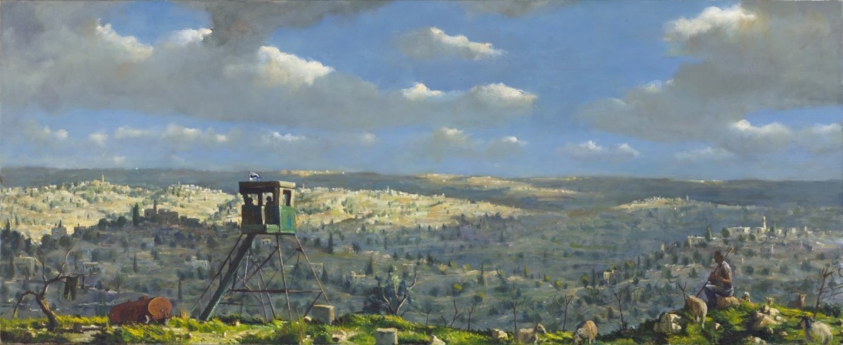 Ilan Baruch, Landscape, Oil on canvas 60 x 150 cm, 10,000$