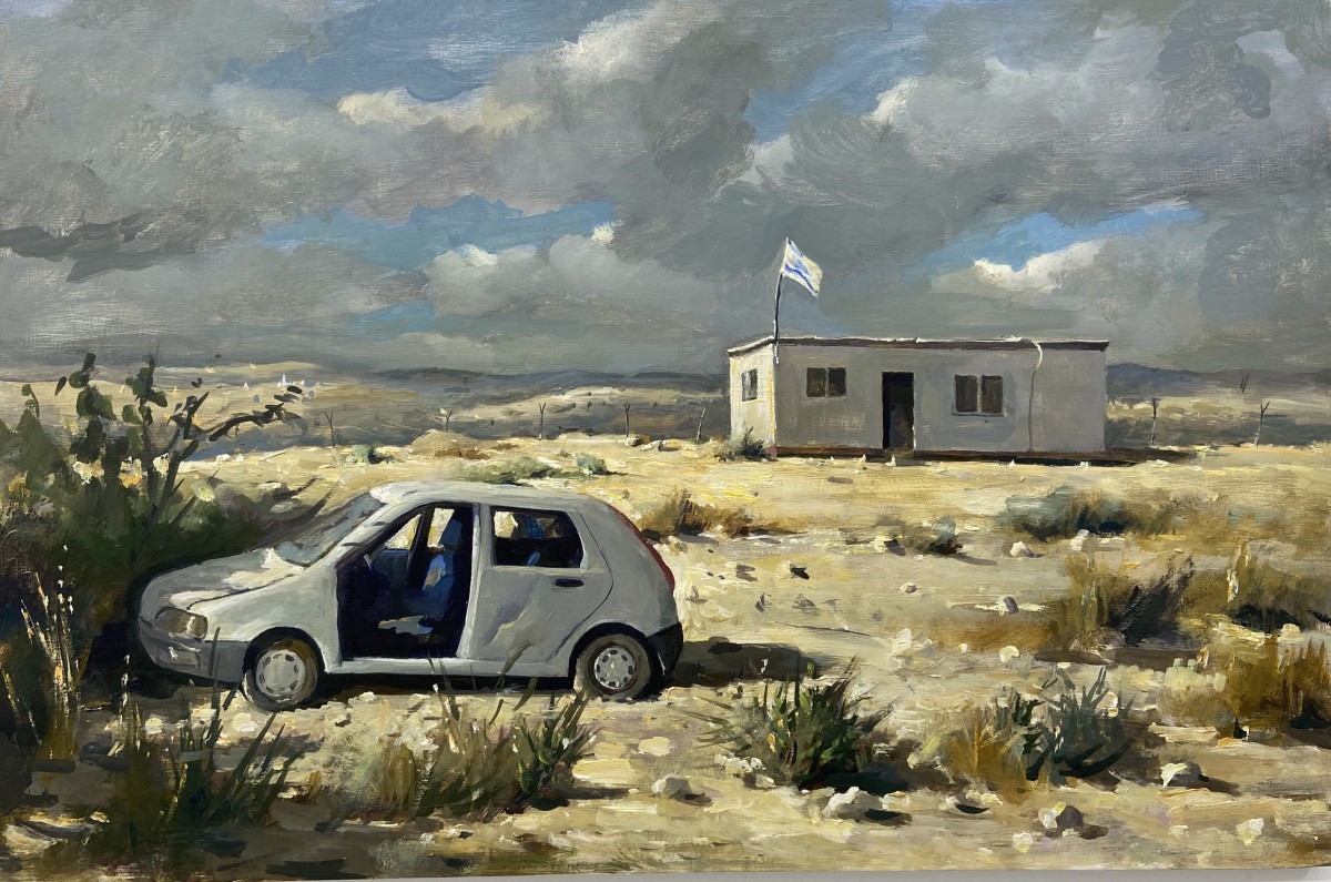 Ilan Barouch, 2017, Oil on wood 28 x 43 cm, 3,500$