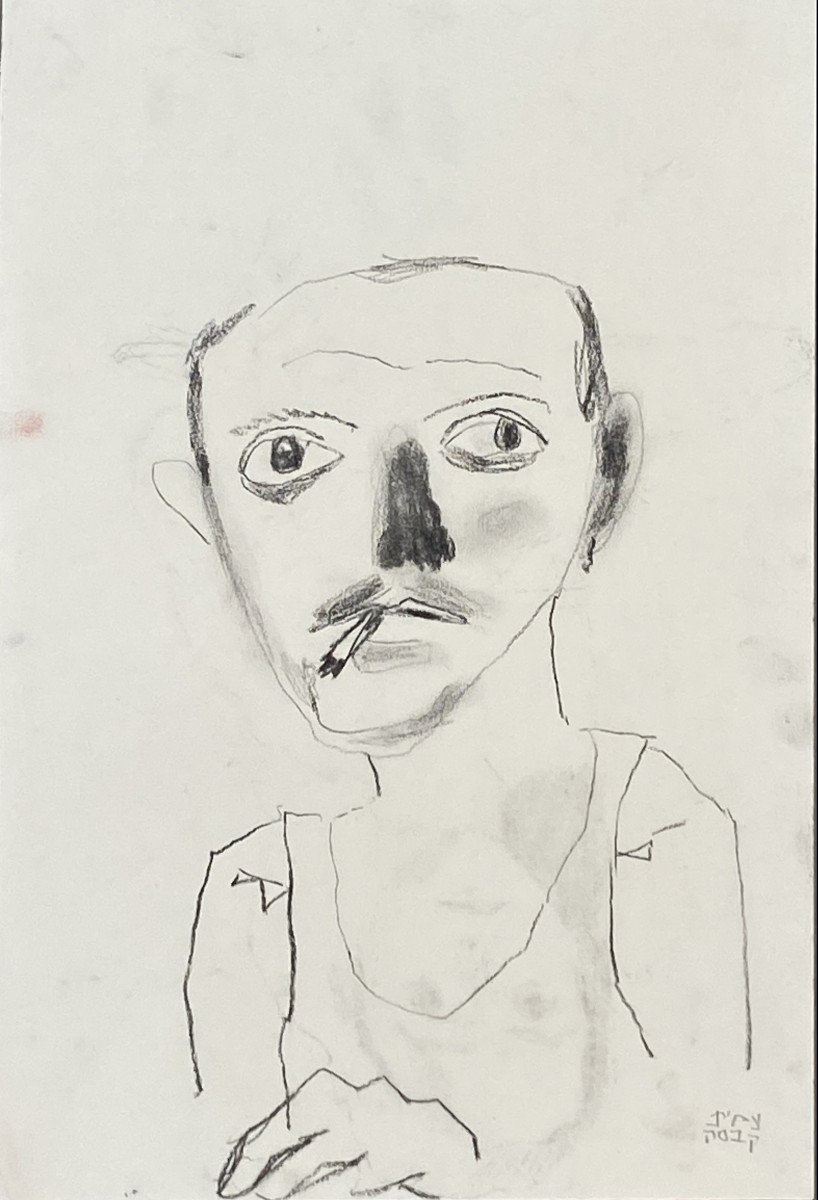 Amit Cabessa, 2020, Charcoal on paper, 42x28 cm