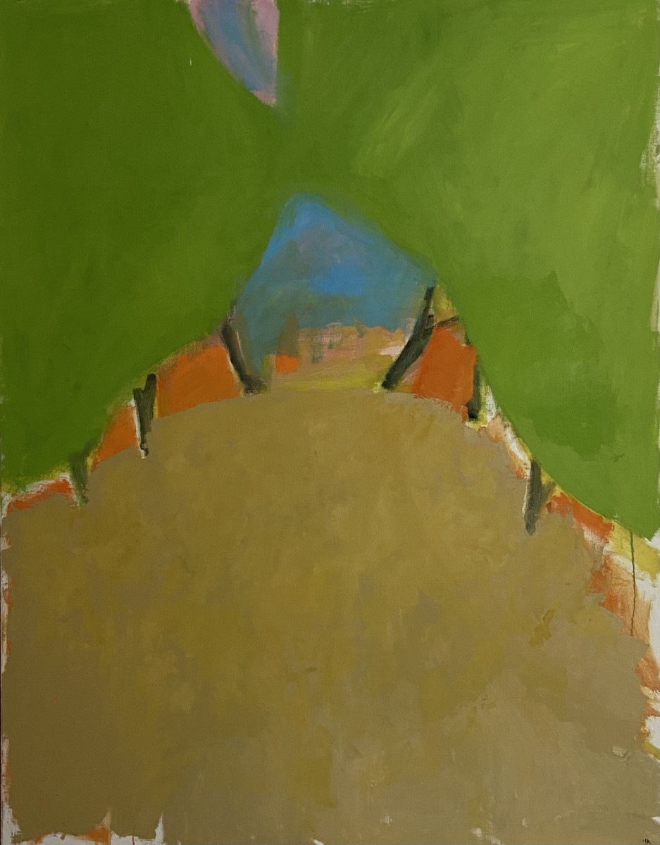 Ori Reisman, Carob Tree Boulevard early 1980's, Oil on canvas 1145 x 147 cm