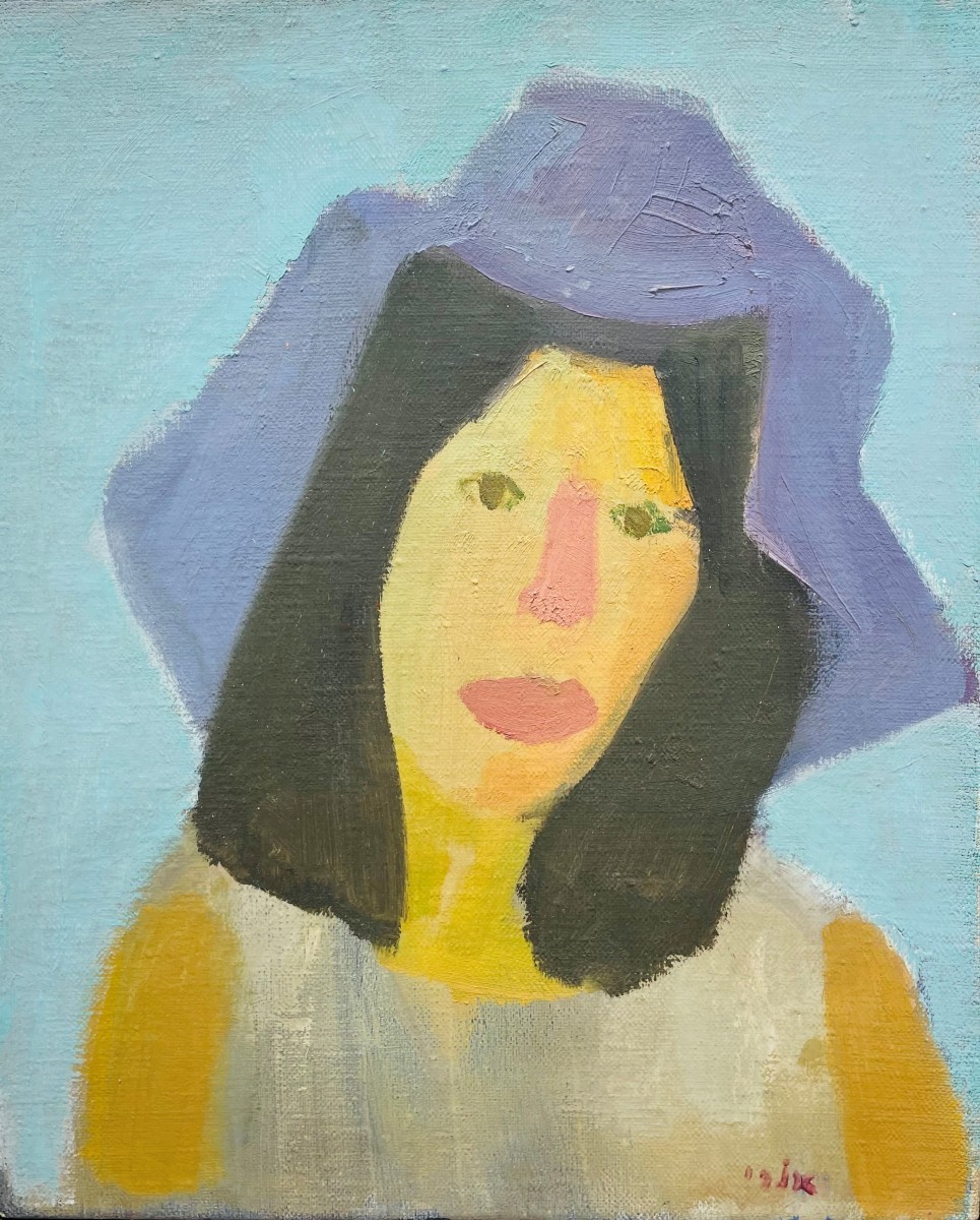 Ori Reisman, Portrait of Ruth Shoshani, 1970's, Oil on canvas 61.5 x 50