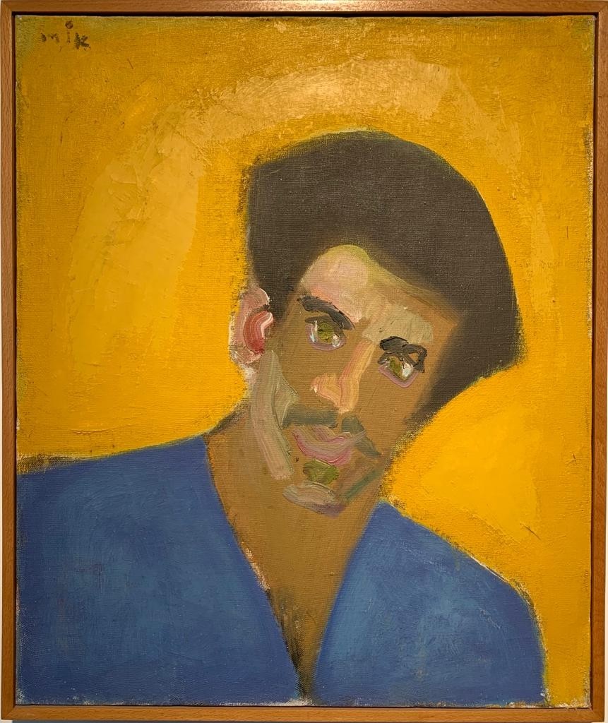 Ori Reisman, Portrait of Arnon Koslow, 1970's, Oil on canvas 55 x 46 cm