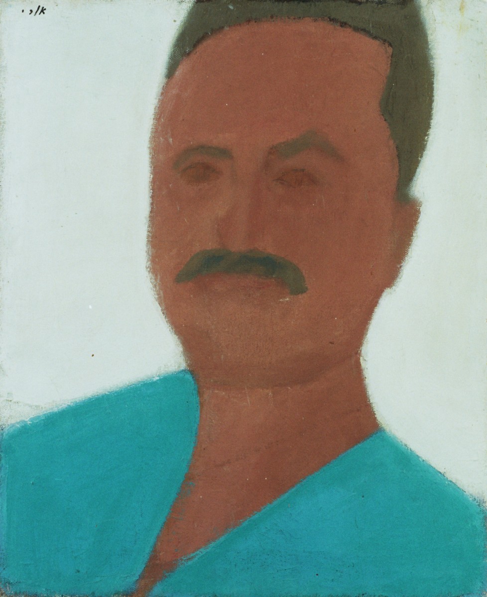 Ori Reisman, Self-Portrait, late 1970's, Oil on canvas, 50 x 40 cm