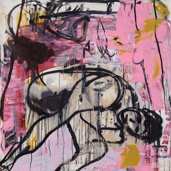 1304_Tsibi Geva, Untitled, 2016, Acrylic on canvas, 150x150 cm-599x600