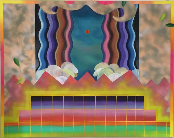 1327_Sharona Eliassaf, Wish you were here, 2016, oil, acrylic and spray paint on canvas, 160x200cm-600x477
