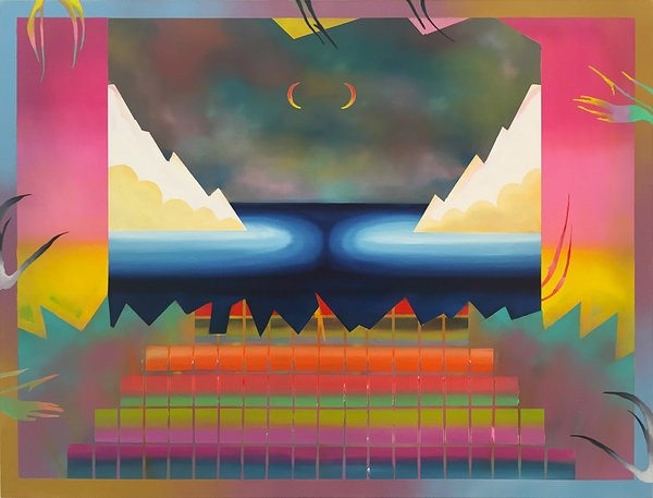 1333_Sharona Eliassaf, I Can Read You Like a Book, 2016, Oil and spray on canvas, 100x130 cm-600x457