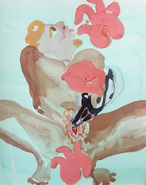 1426_Alma Itzhaky, America, a Prophecy, 2016, Gouache and ink on paper, 35x28 cm-476x600