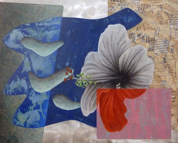 1521_Zigi Ben-Haim, AL-572, Blew in the Face, 2011, Paper and alkyd paint on aluminum, 81x101