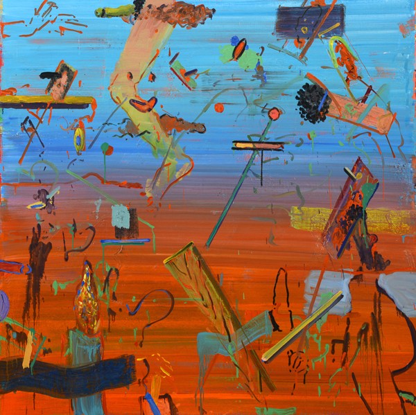 Alon Kedem, I will see you in a moment, 2018, Oil on canvas, 140x140 cm-600x599