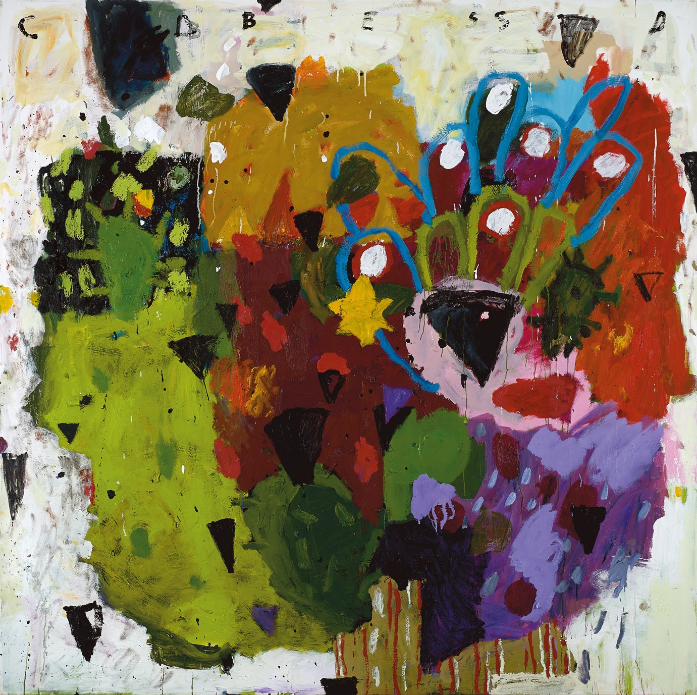 Amit Cabessa, 2018, Oil on canvas 200 x 200 cm 16,000$