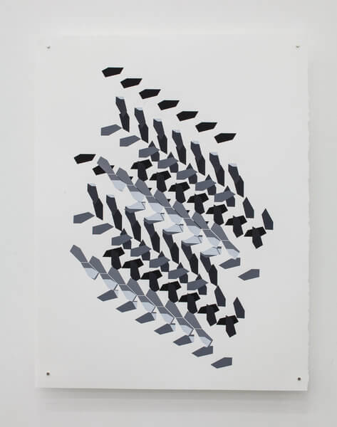 1195_10 Jan Tichy, Type 15 ,2015, Screen print, acrylic on paper, 74x57 cm (9)-473x600