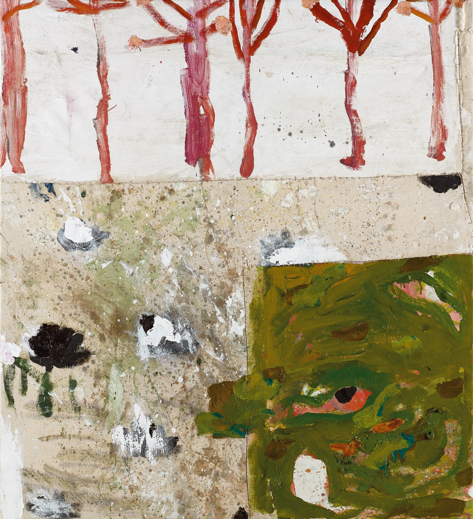 Amit Cabessa, 2019, Mixed media on canvas 110 x 100 cm