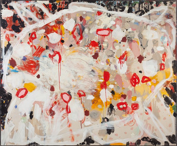 1099_25 Amit Cabessa, Flower, 2014, oil and mixed media on canvas, 152x183 cm-600x495