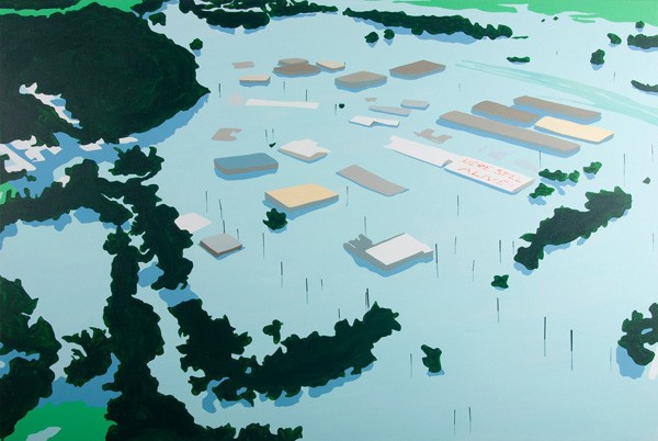 666_00 Brian Alfred, Flood, 2010, Acrylic on canvas, 122x183 cm-600x402