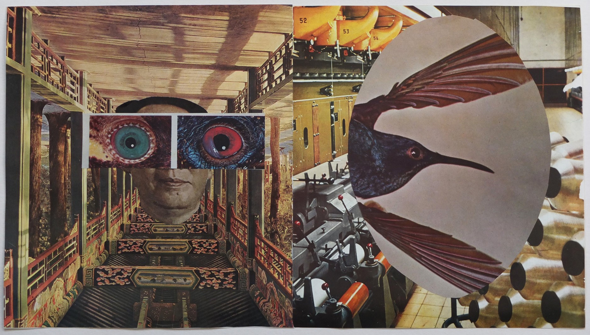 Gilad Kahana, Every Thread is Silent, 2015, Collage, 23.5x41