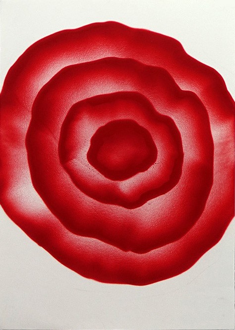 Klone, A Memory (slice of it), 2016, Paint on paper, 70x49 (4)