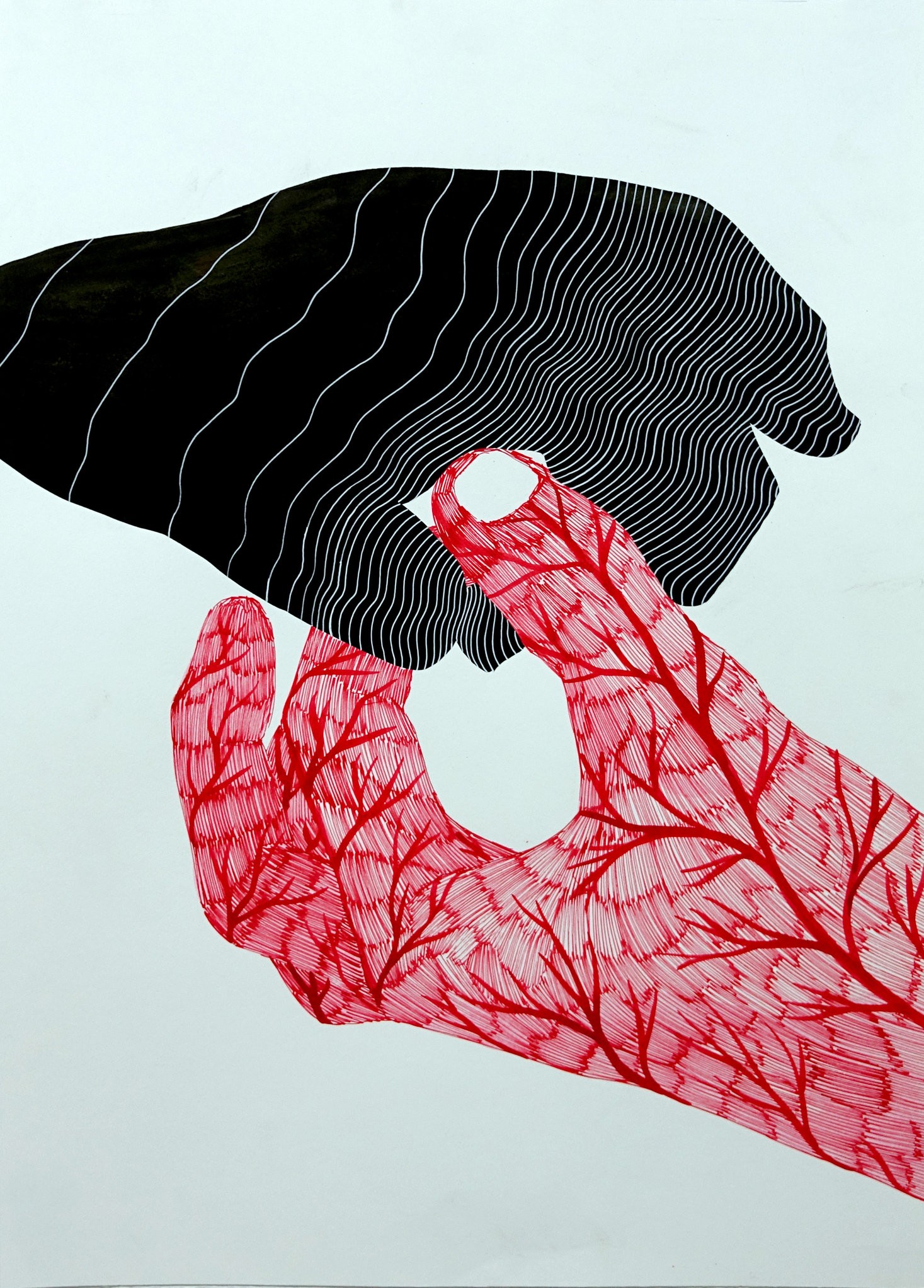 Klone, Language of Space, 2016, Ink on paper, 70x50 cm