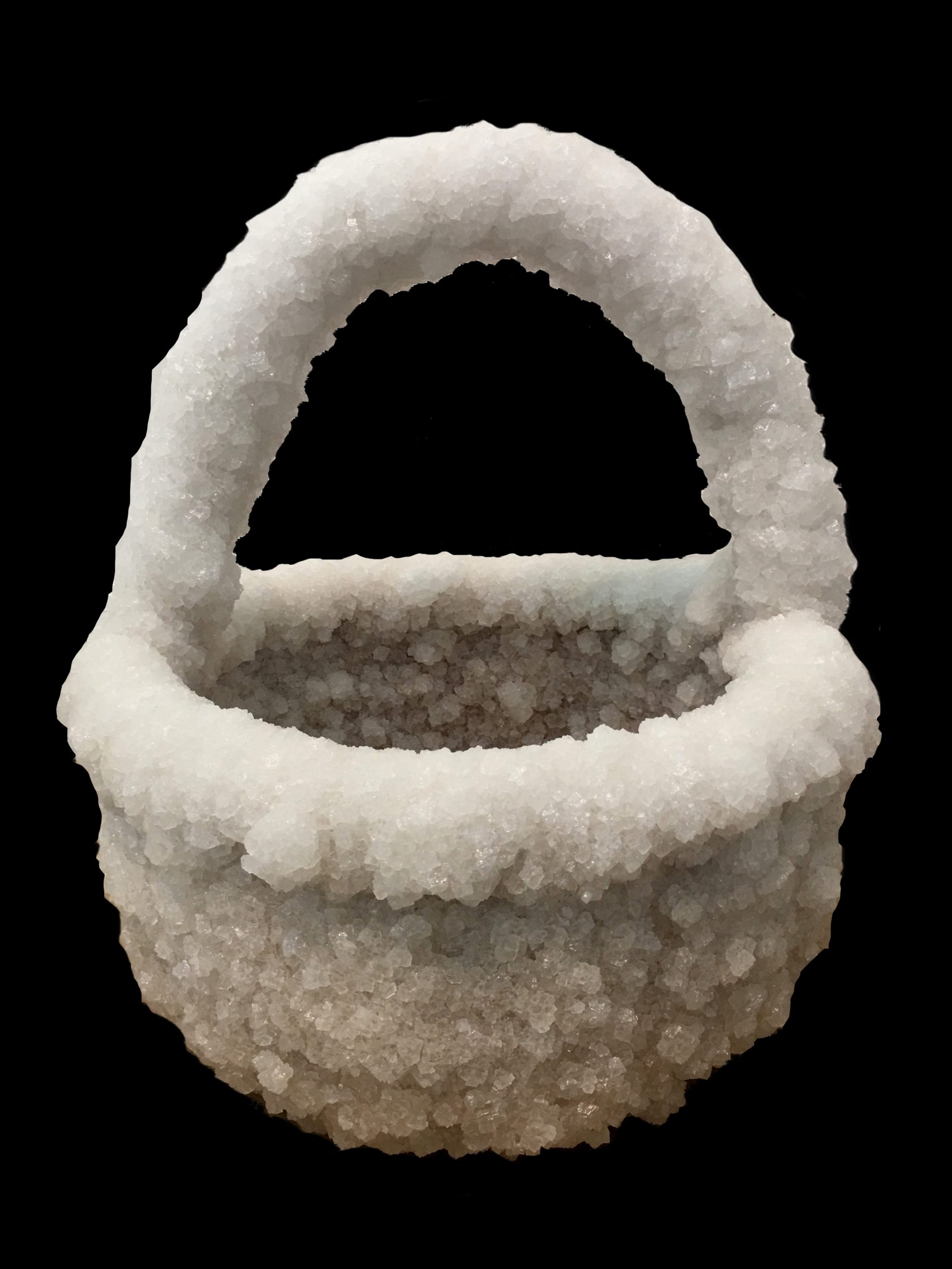 Sigalit Landau, 2017, Synthetic net suspended in the water of the Dead Sea, 33 X 28 x 28 cm, Unique, 14,000$ (1)