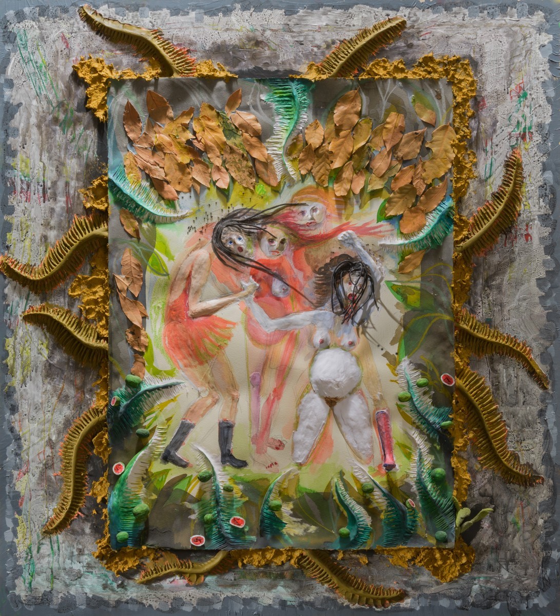 Sigalit Landau, Dreamer [On the Hills of Gilead], 2015, mixed media, 108x97x10 cm
