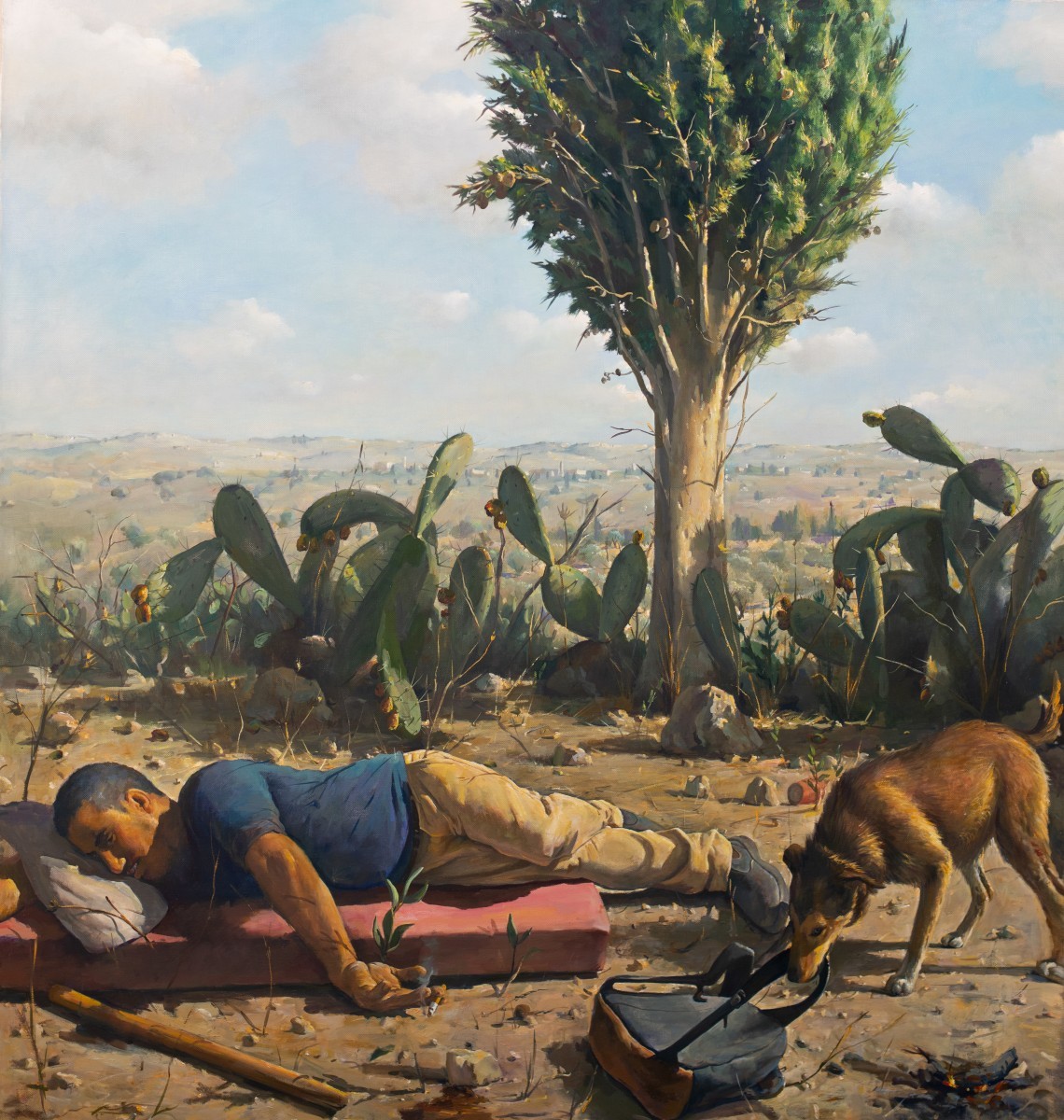 Ilan Baruch, Rest, Oil on canvas 150 x 140 cm, 15,000$