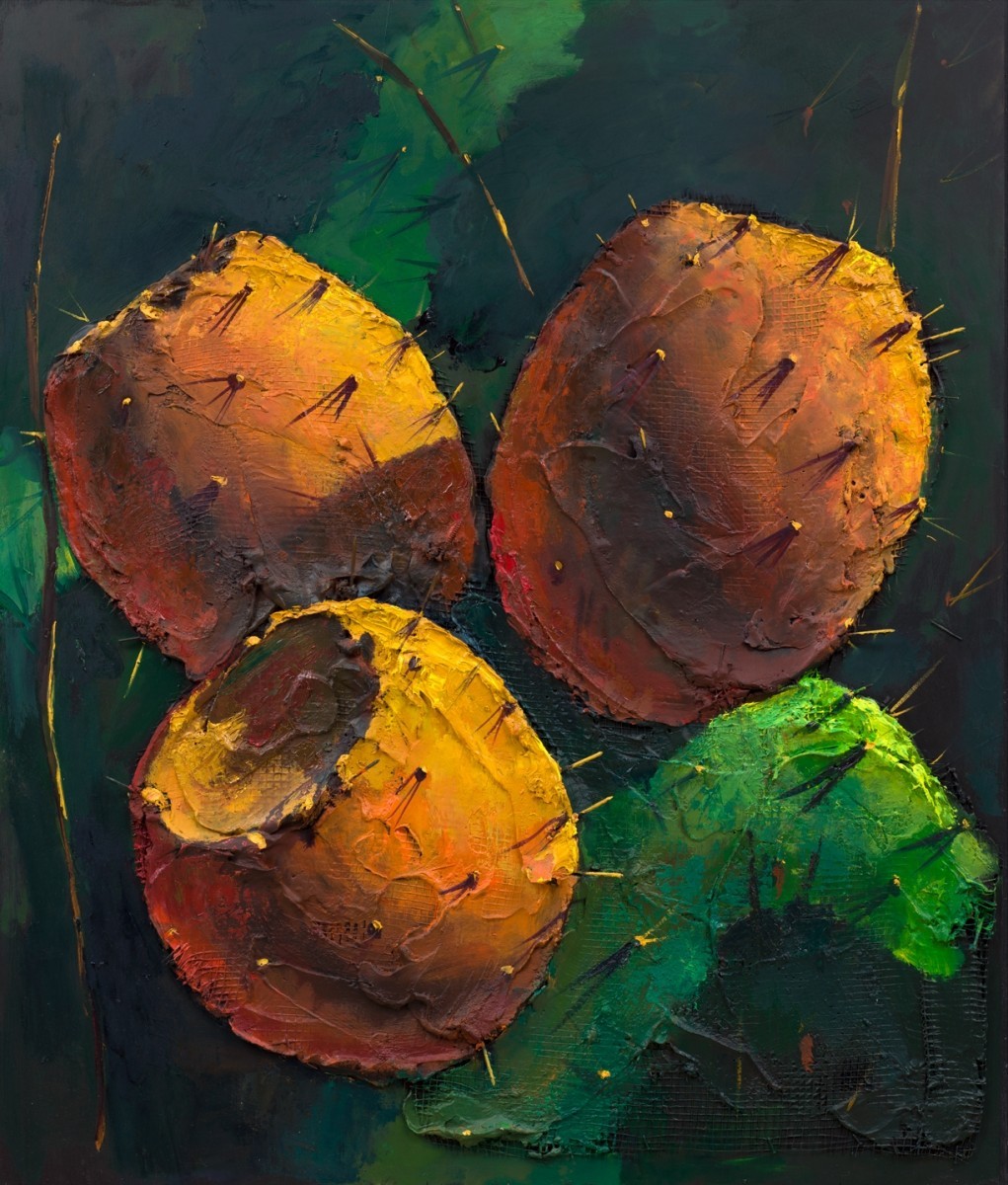 Ilan Baruch, Sabra, Mixed media on wood 105 x 90 cm, 9,000$