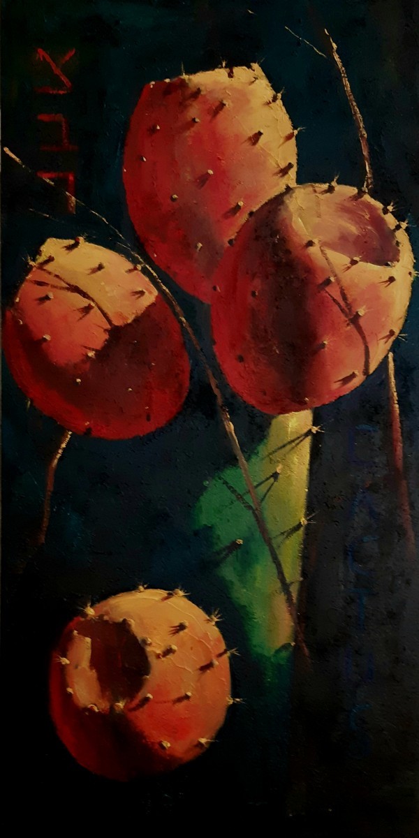 Ilan Baruch, Sabra, Oil on wood 244 x 122 cm, 15,000$