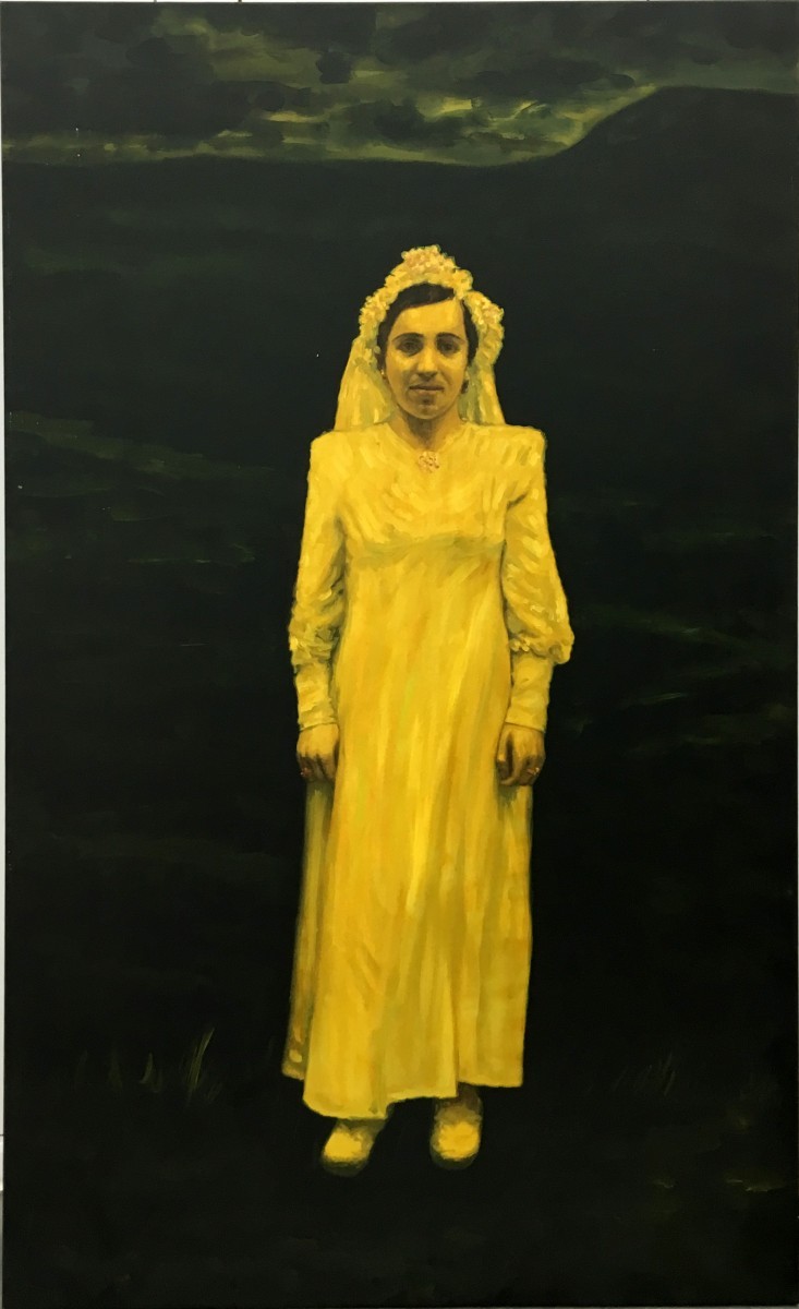 S-101, Meir Pichhadze, Oil on canvas, 181x110 cm, 2001 68,000 sekel