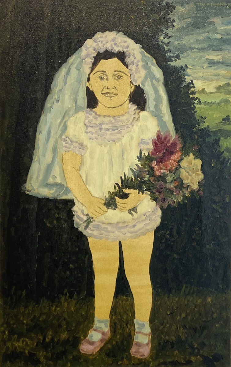 S- 124, Meir Pichhadze,1995, Oil on canvas 69 x 43