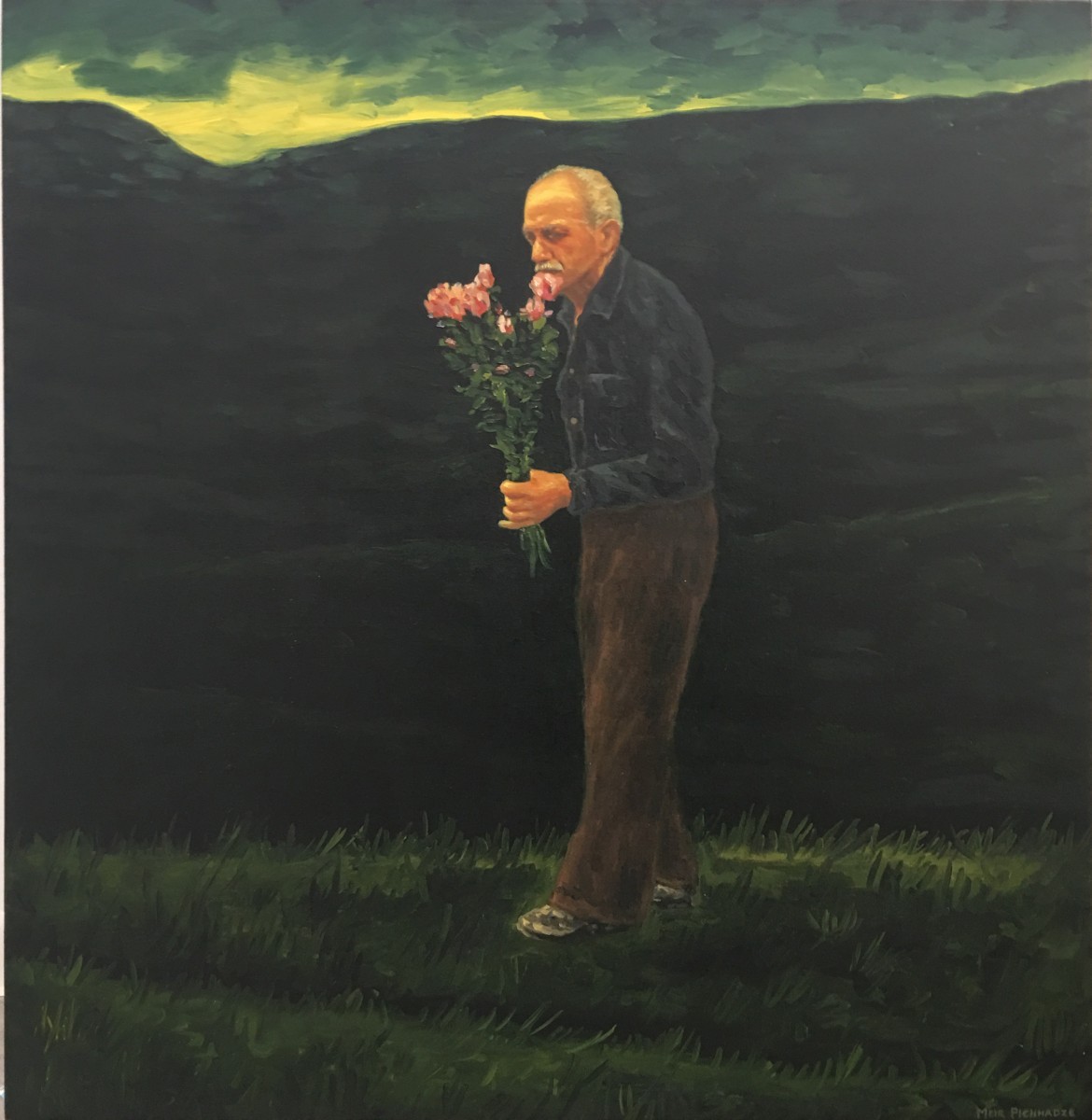 S-197, Meir Pichhadze, Oil on canvas, 85x79 cm 42,000 sekel