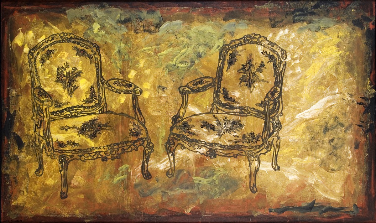 S-354, Meir Pichhadze, 1990, Oil on canvas, 160x260 cm 22,000$