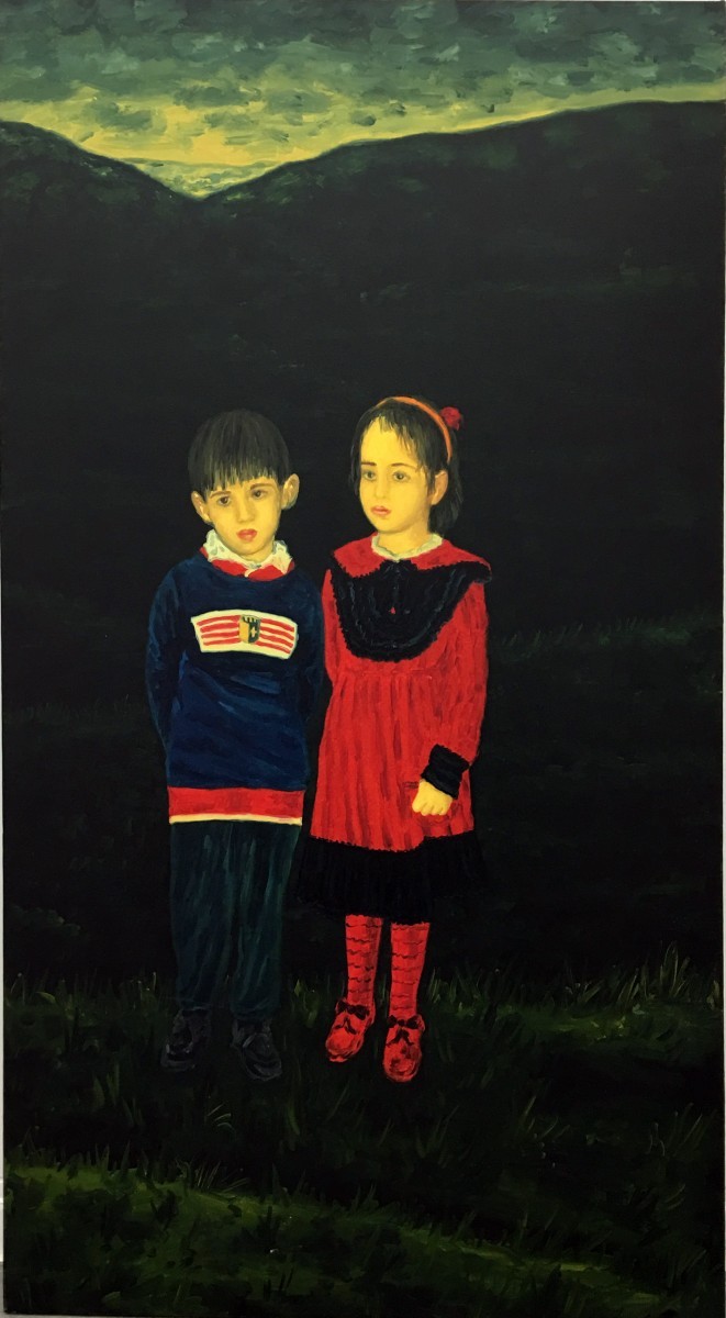 S-398, Meir Pichhadze, Oil on canvas, 147x81 cm 65,000 sekel