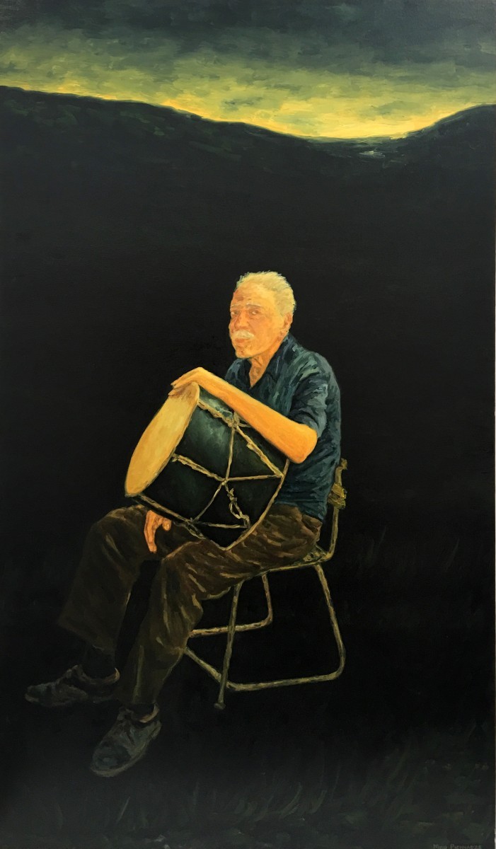 S-399, Meir Pichhadze, 2000, Oil on canvas, 147x86 cm 58,000 sekel