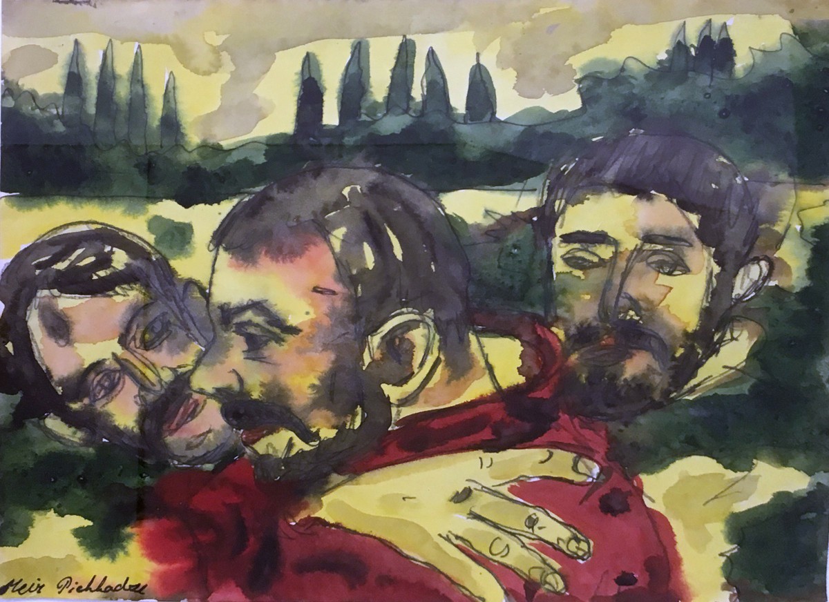 S-520, Meir Pichhadze, Watercolor, 35x27 cm 1,800$