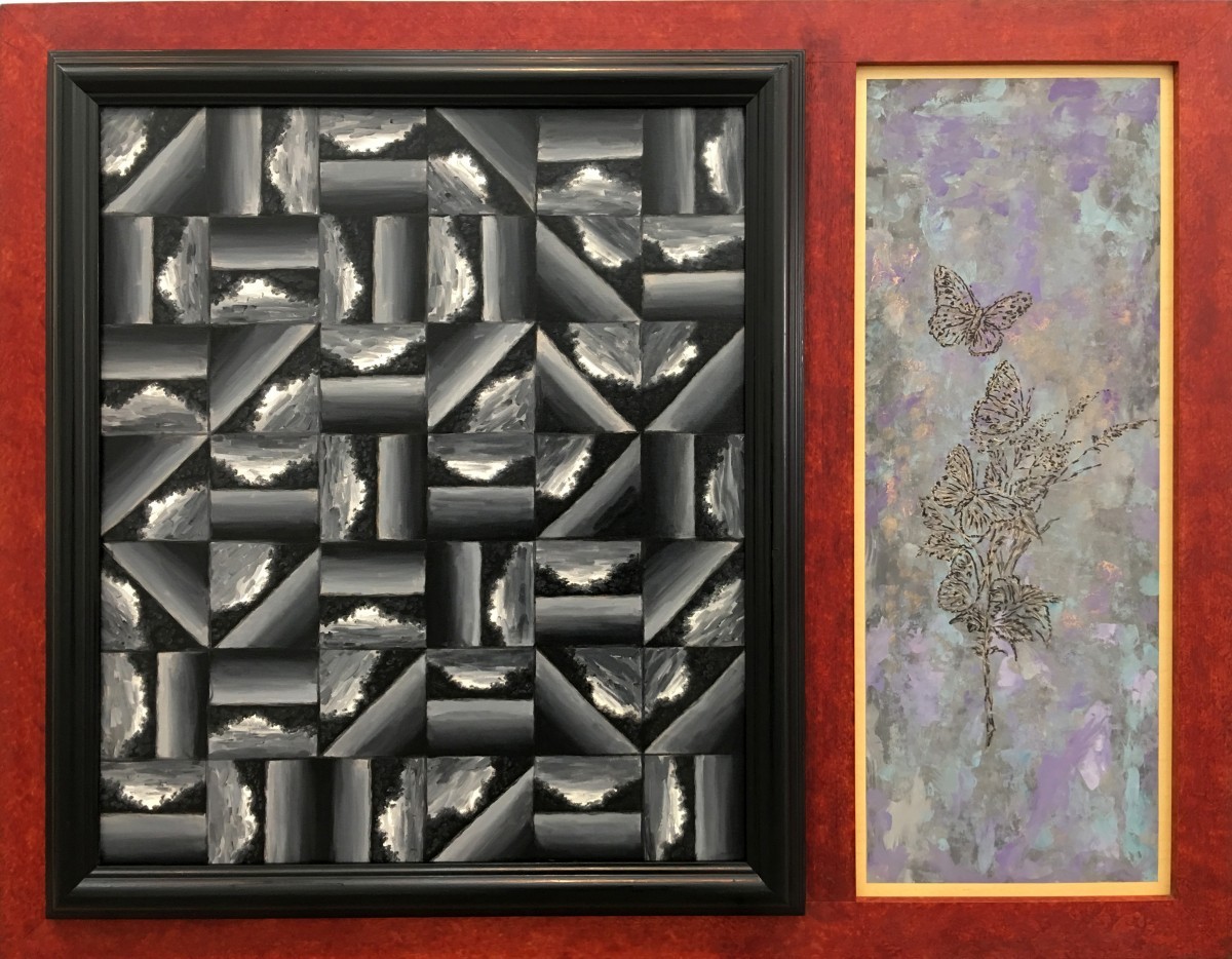 S-527, Meir Pichhadze, 1993, Oil on wood, 91x117 cm 6,000$