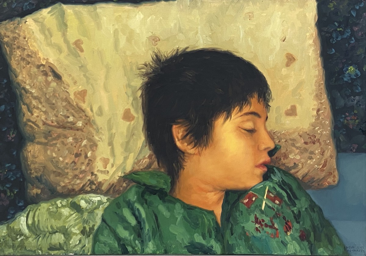 S- 727, Meir Pichhadze,1997, Oil on canvas 45 x 65 cm, 28,500 sekel