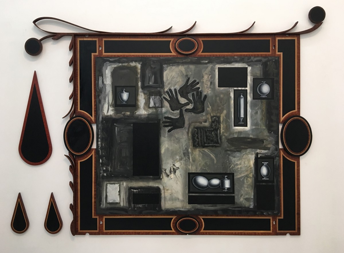 S-73, Meir Pichhadze, Untitled, 1987-1988, Mixed media on canvas and wood, 220x305 cm 22,000$