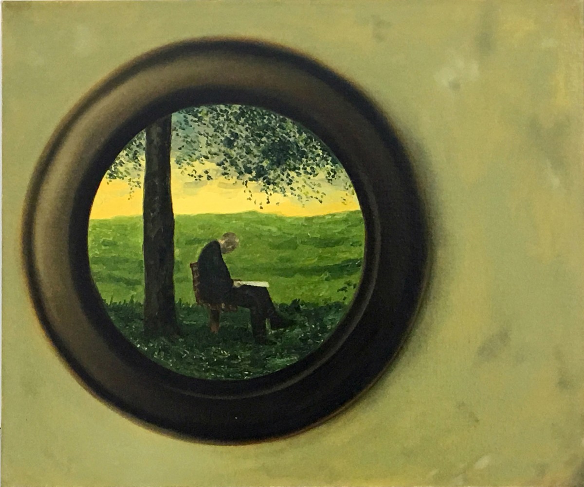 S-87, Meir Pichhadze, Oil on paper mounted on canvas, 51x61 cm, 1996 5,000$