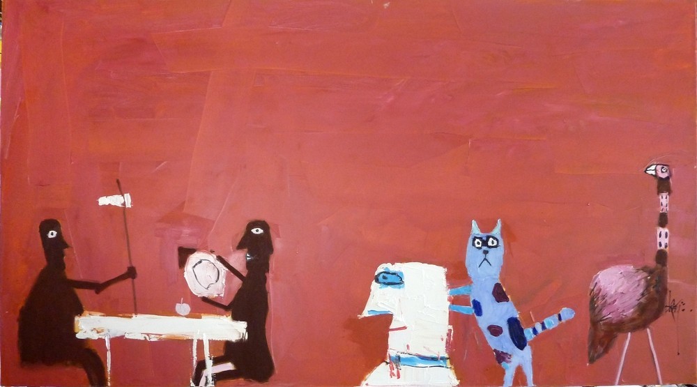Leo Ray, Espresso Oil on Canvas, 2012 100X180