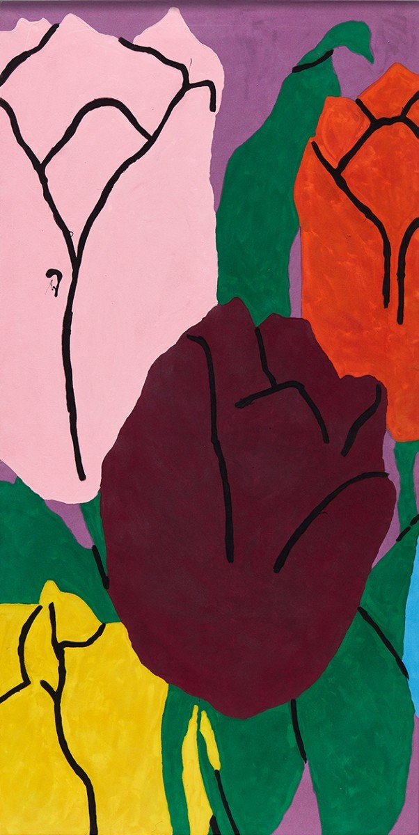 Matthew Chambers, I Leaned out in Fine Weather, 2016, Oil, acrylic and enamel on canvas, 244x122 cm